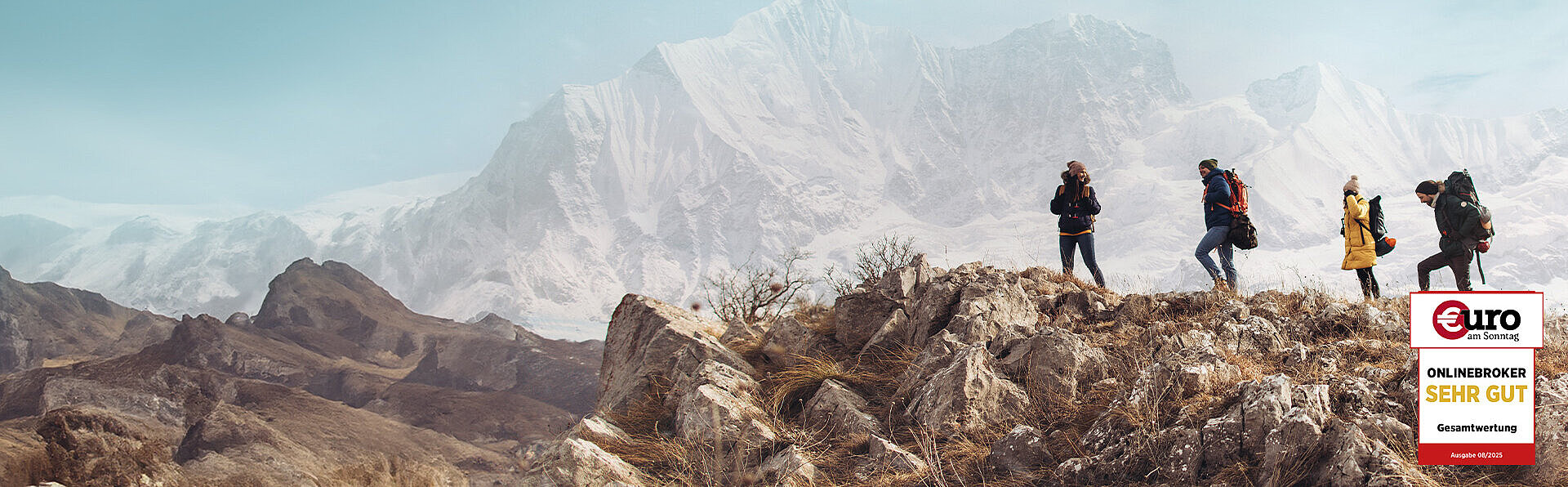 Siegel zum Onlinebroker-Test mit Bewertung "Sehr gut" von €uro am Sonntag